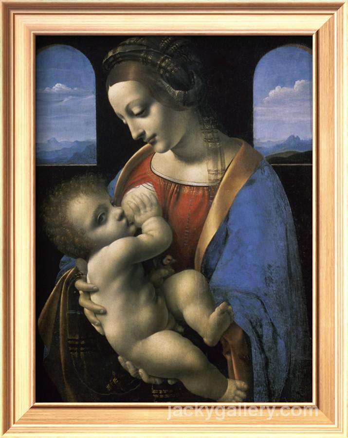 Madonna Littad, Leonardo Da Vinci's high quality hand-painted oil painting reproduction